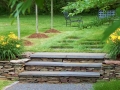 Steps to patio
